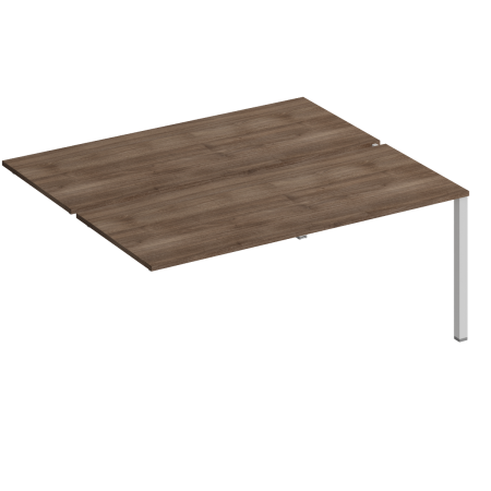 Секция стола рабочей станции на металлокаркасе КФ (2х180) Комфорт КФ К.1147-1 1800x1540x750 (Дуб шамони темныйСерый)