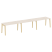 Рабочая станция на деревянных опорах Onix Wood OW.RS-3.3.7 4140x720x750 (Тиквуд Светлый/Дуб Темный)