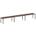 Рабочая станция на 3 раб. места Metal System Style БП.СМ-3.5 5400x720x750 (Дуб Наварра/Серый металл)
