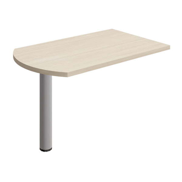 Брифинг-приставка на металлической опоре Борн B 303-003 800x700x750 (Дуб шамониСерый)