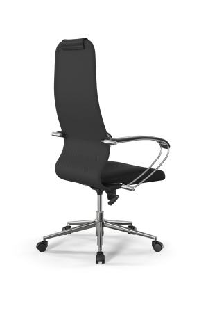 Кресло для руководителя Метта Sit 8 B1-10K - UMF(X1) /Uh02/Wh00/K1cL(M09.B23.G18.W01) (Темно-серый | Черный)
