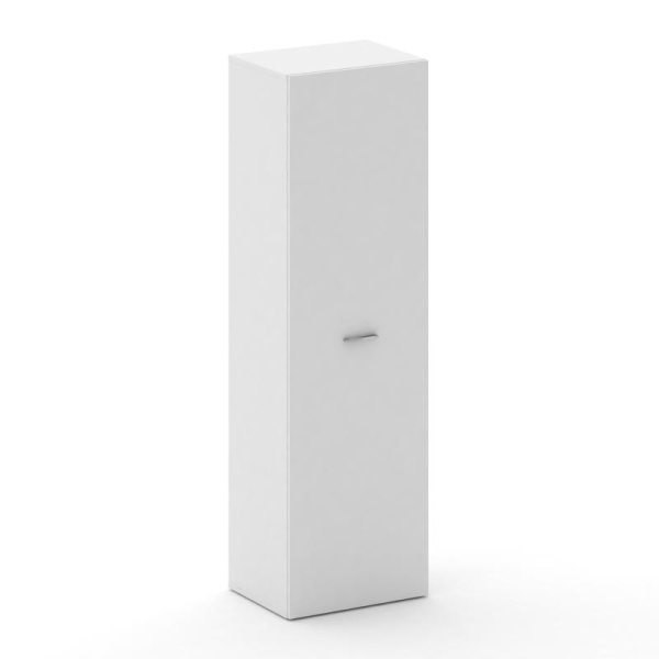 Шкаф средний высокий универсальный Fresco FRU.SM-101 (600x460x2000) (Белый Бриллиант UM)