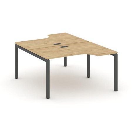 Рабочая станция эргономичная SN-5P.DRPA-011 (1380х1432/1992х750) (Тиквуд Светлый/Металл Антрацит)