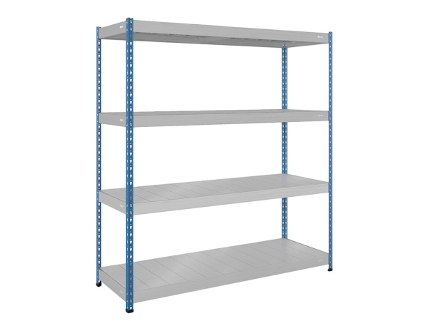 Стеллаж SB 200x183x61/4 c оцинкованным настилом (Серый/Синий)