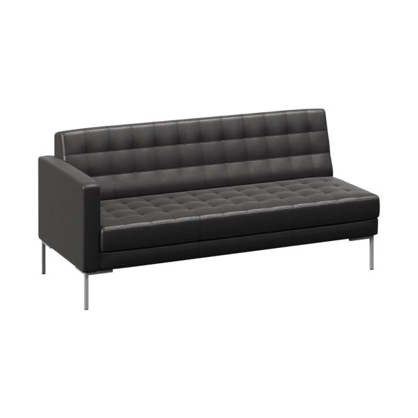 Секция с подлокотником трехместная FR-SP-03 (R) (Oregon 16/Металл Серый)