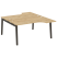 Рабочая станция на деревянных опорах Onix Wood OW.D.SA-1 1580x1995x750 (Тиквуд Светлый/Дуб Темный)