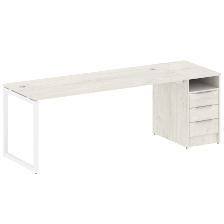 Рабочая станция Metal System Style БО.РС-СТП-1.5 2212x720x750 (Акация/Антрацит металл)