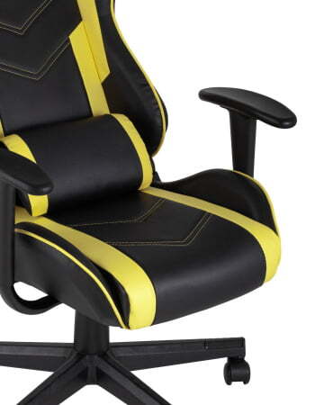 Кресло игровое TopChairs Impala желтое (Геймерское кресло Impala желтый)