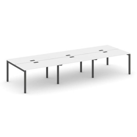 Рабочая станция 2-х сторонняя SN-5P.DRS-064 (4740х1232х750) (Белый/Металл Антрацит)