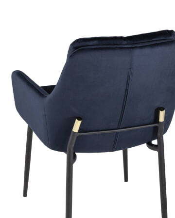Кресло Саманта велюр темно-синий (Стул-кресло Саманта темно-синий)
