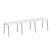 Рабочая станция на 3 рабочих места на А-образном м/к Metal System Style БА.СМ-3.1 3000x720x750 (Дуб наварра/Серый металл)