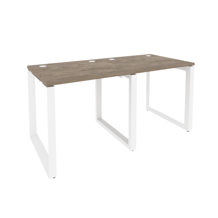 Рабочая станция на О-образном м/к Onix O.MO-RS-2.0.7 1560x720x750 (Тиквуд Темный/Белый Металл)