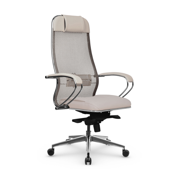 Кресло для руководителя Метта Samurai SL-1.041 MPES (Молочный)