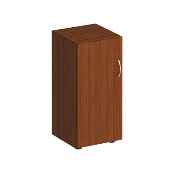 Шкаф для документов низкий узкий закрытый Комфорт МП2 К 508 400x380x840 (Французский орех)