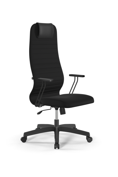 Кресло для руководителя Метта Sit 8 B1-10T - UMF(X1) /Uh02/Wh00/T1bp-b(M09.B02.G15.W01) (Черный)