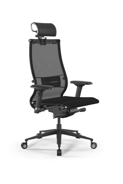 Кресло для руководителя Метта Samurai L2-9D - TS /Kb00/Nb00/D04P/H2cL-3D(M26.B11.G24.W04) (Черный)