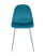 Стул Валенсия велюр темно-бирюзовый хромированные ножки (Стул Валенсия темно-бирюзовый)
