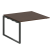 Проходной наборный элемент переговорного стола Metal System Style БО.ППРГ-2 1200x1235x750 (Дуб Наварра/Серый металл)