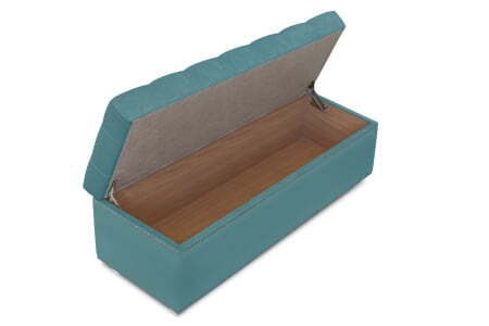 Банкетка Marcele 1000 (1020x420x450) Аквамарин (Аквамарин)