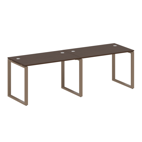 Рабочая станция Metal System Style БО.СМ-2.2 2400x720x750 (Венге Цаво/Мокко металл)