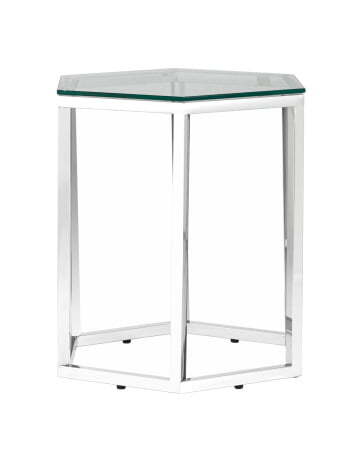 Журнальный стол ГЕКС серебро (Журнальный стол Гекс серебристый)