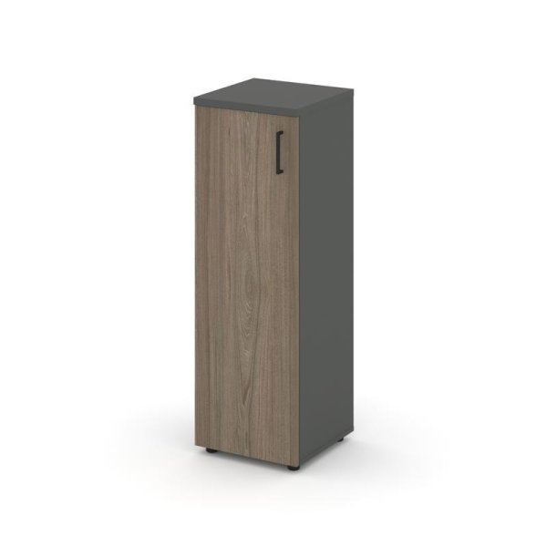 Шкаф средний узкий SN.STU.E-204(L) (400х400х1203) (Антрацит/Вяз Благородный)