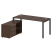 Рабочая станция с опорной тумбой левая Metal System Style БП.РС-СТС-2.4 Л 1700x1520x750 (Дуб Наварра/Серый металл)