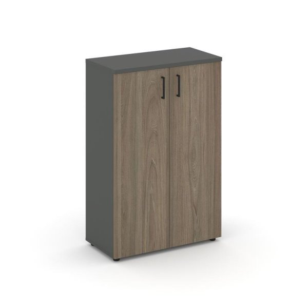 Шкаф средний широкий SN.STS-204 (796х400х1203) (Антрацит/Вяз Благородный)