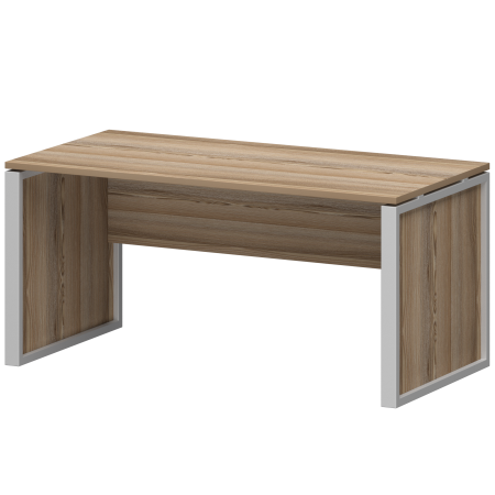 Стол руководителя Аргентум-М НТМ-160 1600x800x750 (Дуб сафари/Металлик)