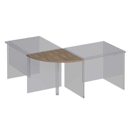 Угловой сегмент Комфорт К 203 600x600x25 (Дуб шамони темный)