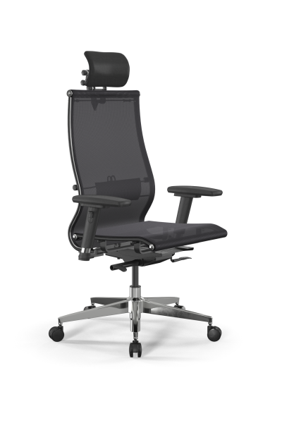 Кресло для руководителя Метта SynchroSit 10 L2-107D - TV /Km00/Nb00/D03P/H3mL-3D(M24.B22.G18.W03) (Черный)