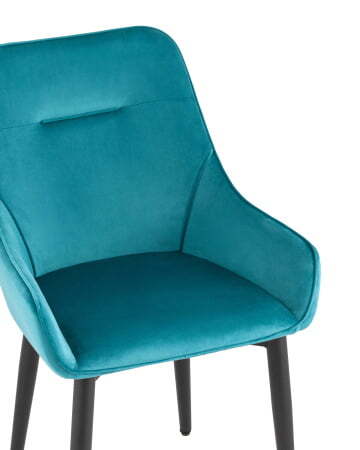 Стул Диана велюр темно-бирюзовый (Стул Диана темно-бирюзовый)