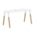 Стол прямой Forta FST 1367 1380x733x670 (Дуб Гамильтон/Черный графит)