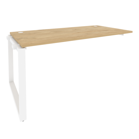 Наборный элемент рабочей станции на О-образном м/к Onix O.MO-1.NRS-4.8 1580x800x750 (Тиквуд Светлый/Белый Металл)