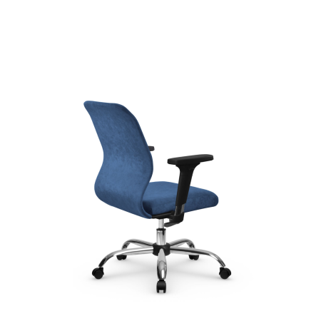 Кресло для руководителя Метта SU-Mr-4(Vivaldi)/подл.200/осн.003 (Светло-синий)