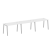 Рабочая станция на 3 рабочих места на А-образном м/к Metal System Style БА.СМ-3.2 3600x720x750 (Дуб наварра/Серый металл)