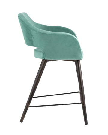 Стул полубарный Саймон велюр морской (Стул полубарный Саймон морской)