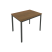 Стол письменный на металлокаркасе Slim С.СП-3 980x720x750 (Серый/Антрацит металл)