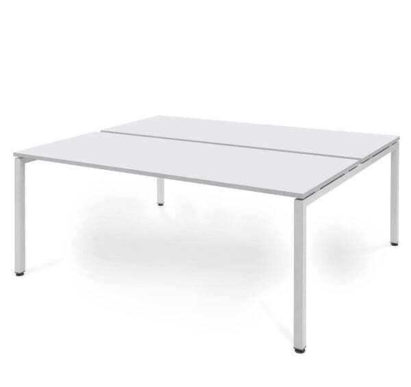 TOUR LIGHT  Бенч-система 2 рабочих места 160143 (Белый/Белый металл)