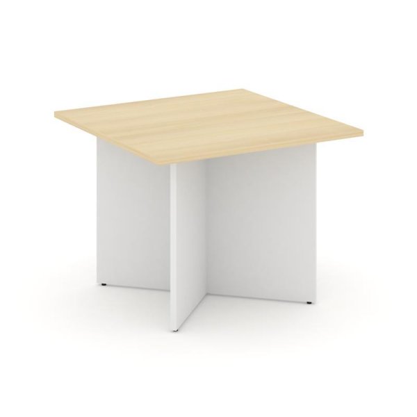 Стол переговорный квадратный SN-D.SPRG-003 (980х980х750) (Акация Лорка/Белый)