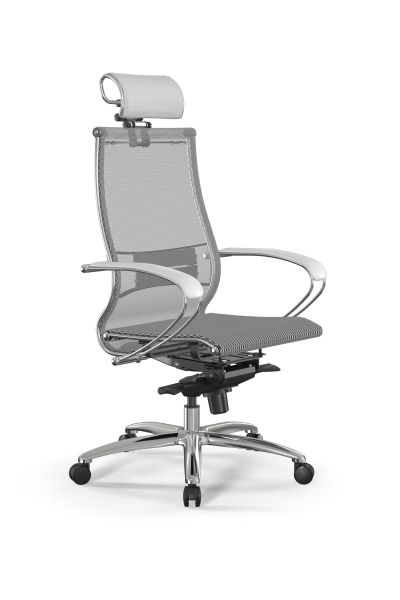 Кресло для руководителя Метта Samurai L2-5K - TS /Kc00/Nc00/K2cL/H2cL-3D(M06.B31.G04.W03) (Белый)