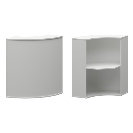 Стойка угловая Ресепшн А-550 900x900x1220 (Белый)