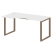 Стол криволинейный левый Metal System Style БО.СА-1 Л 1600x900x750 (Дуб Наварра/Серый металл)