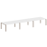 Переговорный стол 3 столешницы Metal System Style БП.ПРГ-3.5 5400x1235x750 (Дуб Наварра/Серый металл)