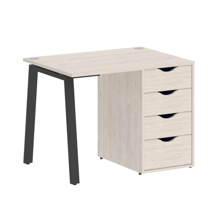 Стол письменный VR.SP-3-98.4.A 980x720x750 (Денвер Светлый/Антрацит Металл)