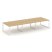 Рабочая станция 2-х сторонняя SN-6O.DRS-083 (4140х1632х750) (Тиквуд Светлый/Металл Антрацит)