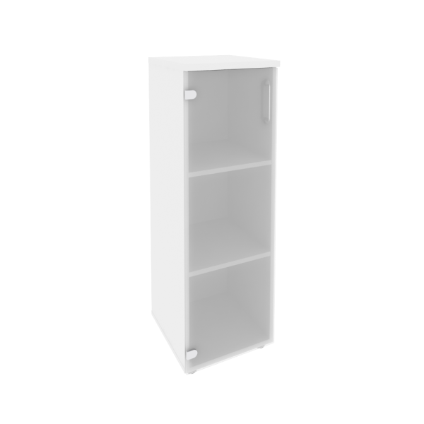 Шкаф средний узкий левый Onix O.SU-2.4L 400x420x1207 (Белый Бриллиант)