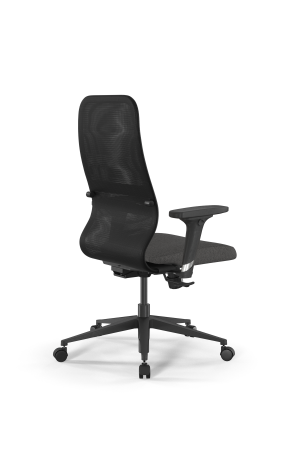 Кресло для руководителя Метта SynchroSit 8 B2-9D - X2+Bahama /Uh00/Wh12/D02P(M25.B11.G19.W02) (Темно-серый | Черный)