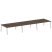 Рабочая станция на 6 рабочих места на А-образном м/к Metal System Style БА.СМ-6.5 5400x1475x750 (Дуб наварра/Серый металл)