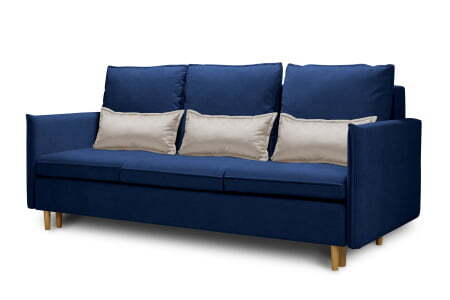 Диван 3-местный раскладной Oliver (2120x1000x960) Синий (Синий)